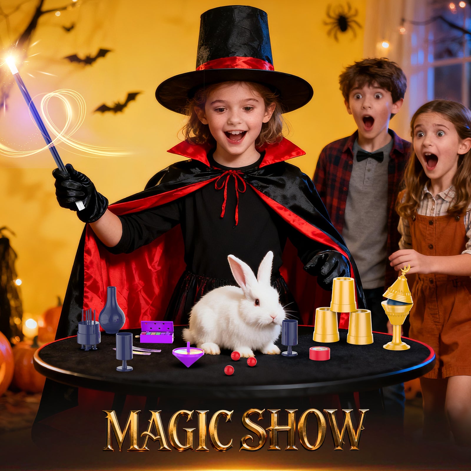 Nicella Magic Kit for Kids, 300+ Magic Tricks with Step-by-Step Video Instructions, Magic Set and STEM Toy for Boys Girls, Birthday Gift for Kids Age 6-12