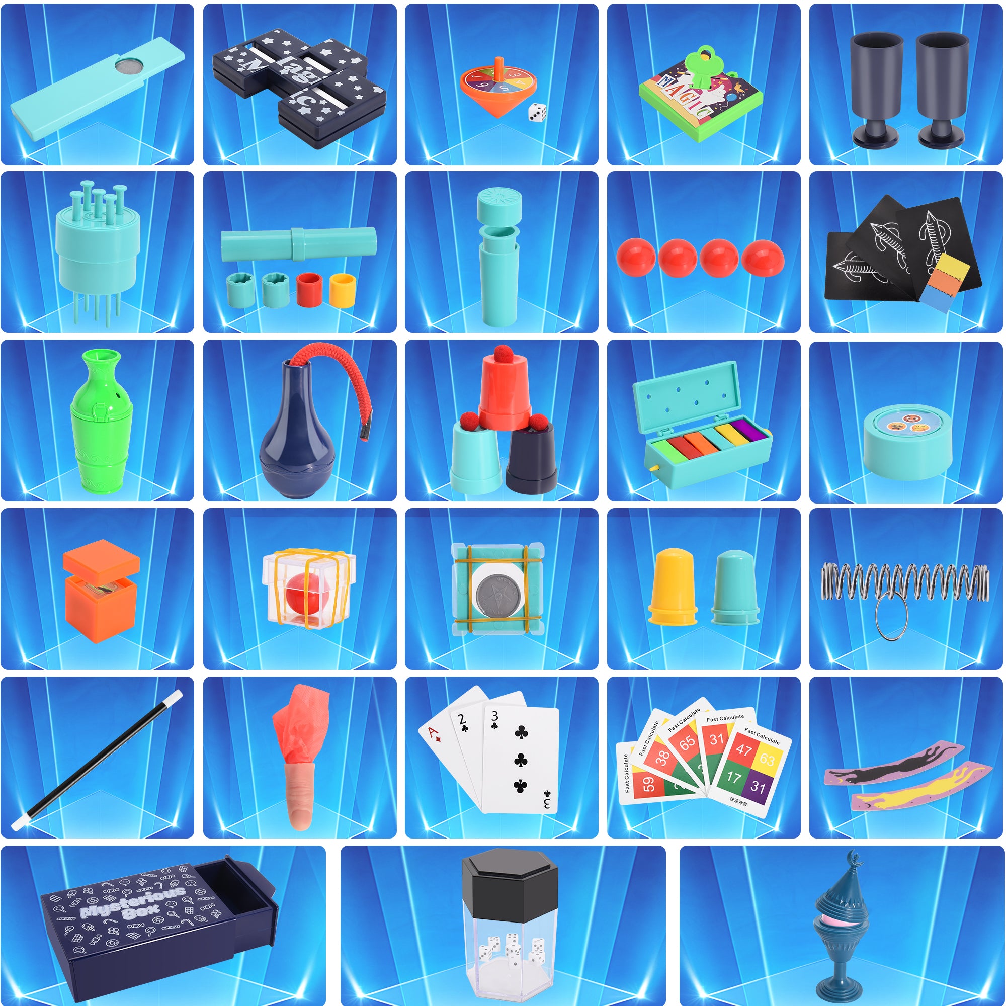 Nicella Magic Kit for Kids, 109+ Magic Tricks with Manual and Video Tutorials, STEM Toy Magic Toy for Boys Girls,Birthday Gift for Kids Age 6-12 Years Old