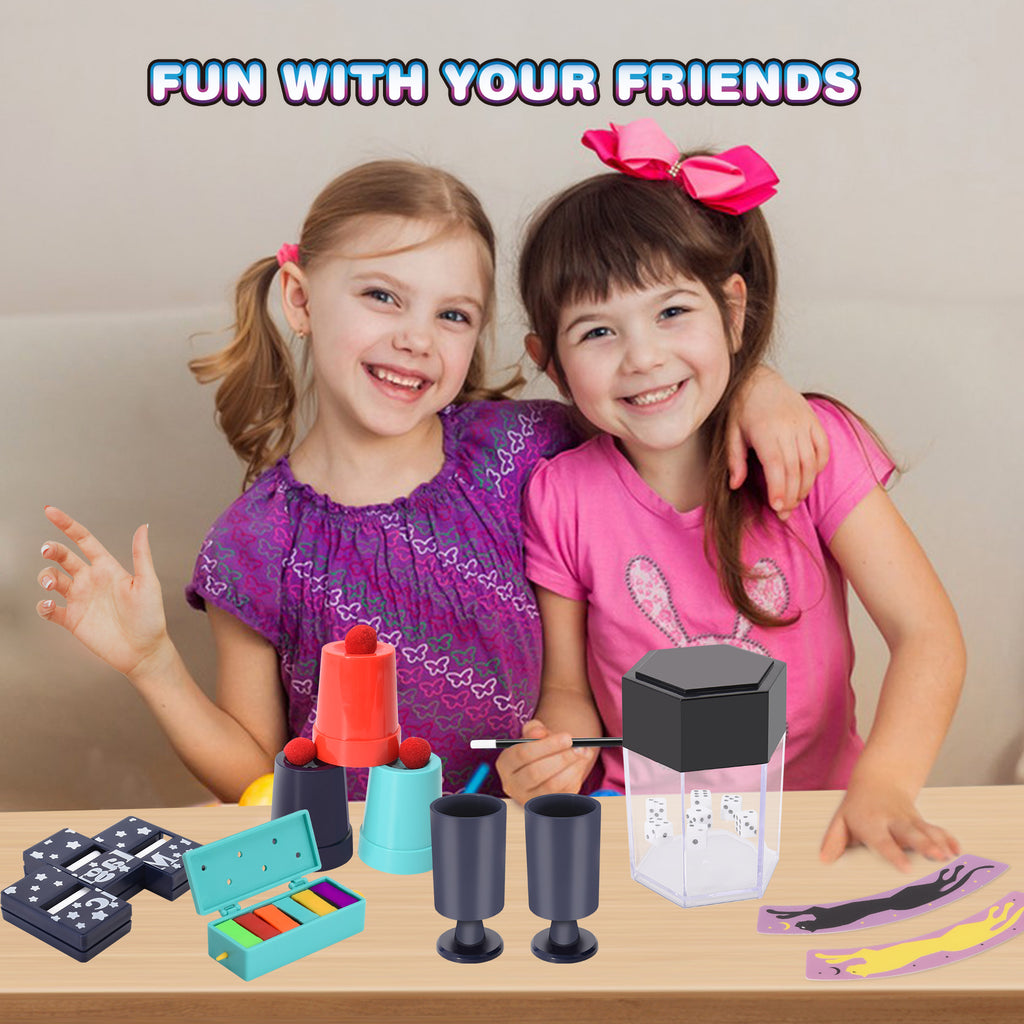 Nicella Magic Kit for Kids, 109+ Magic Tricks with Manual and Video Tutorials, STEM Toy Magic Toy for Boys Girls,Birthday Gift for Kids Age 6-12 Years Old