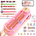 Nicella 2-in-1 Friendship Bracelet Making Kit for Girls Age 6-12, DIY Arts and Crafts Kit Toys for Kids, Christmas Birthday Gifts for Girl, Popular Bracelets Maker Toys Set
