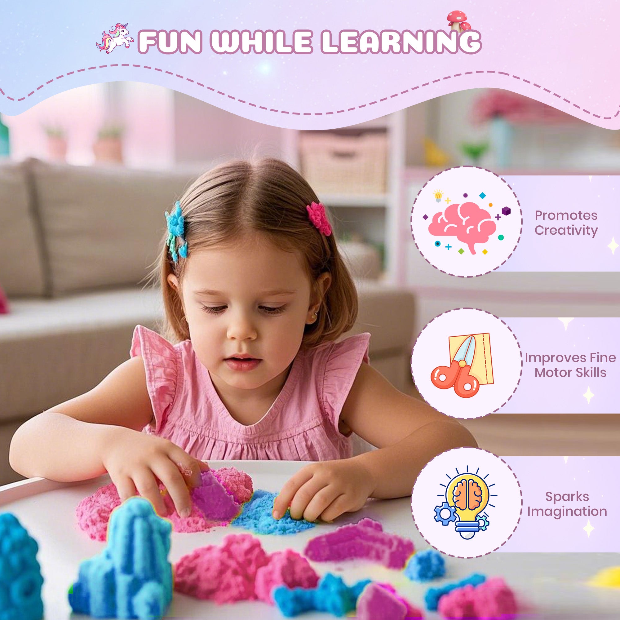 Nicella Unicorn Light Up Terrarium Kit for Kids, LED Night Light Birthday Gift for Girls Ages 4 5 6 7 8 9 10 Year Old, Unicorn Toys for Girls, DIY Arts and Crafts Kit for Kids